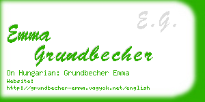 emma grundbecher business card